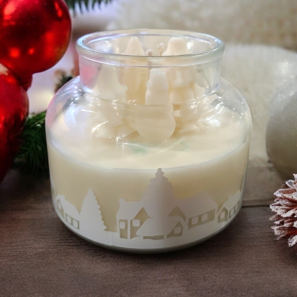 Strawberry shortcake Christmas candle
